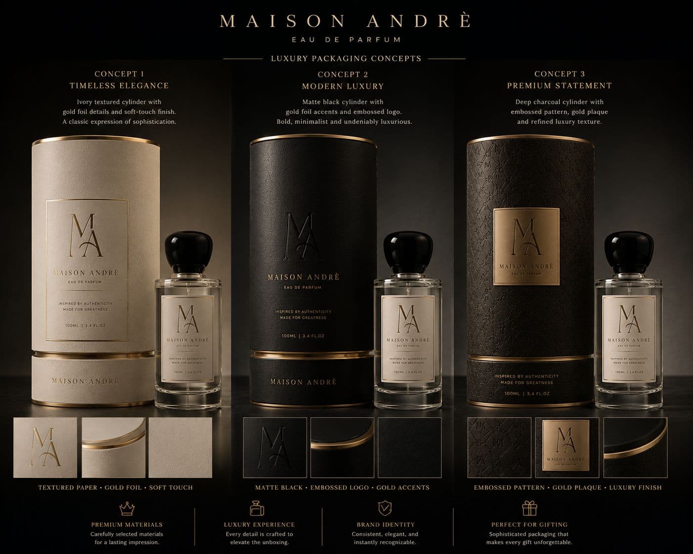 Maison André luxury packaging
